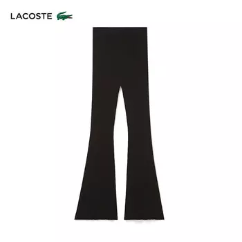 Брюки женские Lacoste однотонные, черный