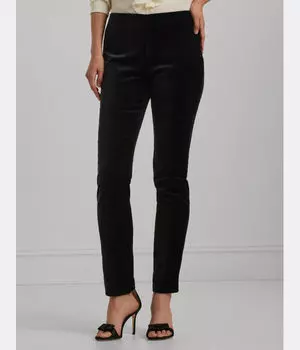 Брюки женские Lauren Ralph Lauren хлопковые прямые, черный