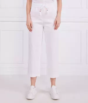 Брюки женские Marc Cain с добавлением хлопка и льна, белый