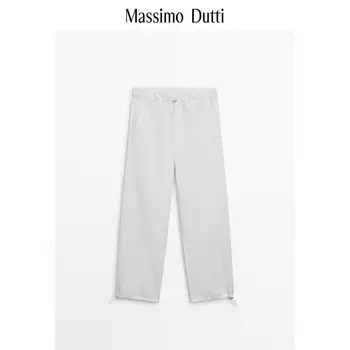 Брюки женские Massimo Dutti 2024, белый