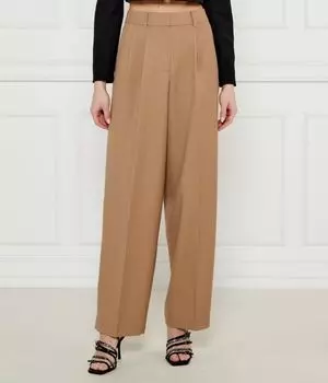 Брюки женские Michael Kors широкого кроя полушерстяные, бежевый