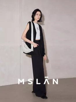 Брюки женские MSlan прямые, черный