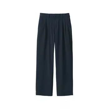 Брюки женские Muji со складками, темно-бежевый