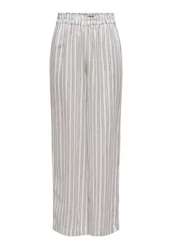 Брюки женские ONLY в полоску, бежевый