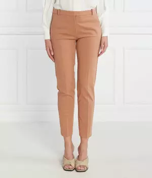 Брюки женские Pinko укороченные из вискозы, коричневый