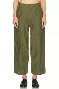 Брюки женские R13, цвет Vintage Olive Drab