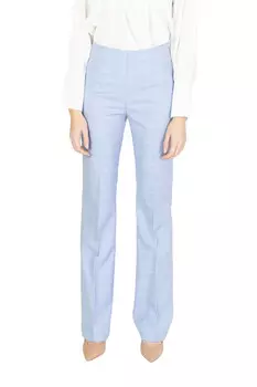 Брюки женские Sandro Ferrone с высокой талией, светло-голубой