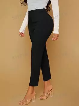 Брюки женские Shein SXY узкого кроя, черный