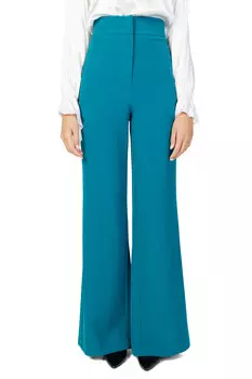 Брюки женские Silence клеш, зеленый