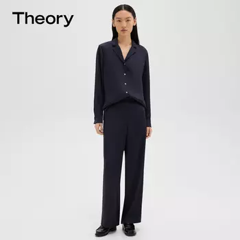 Брюки женские Theory широкого кроя, синий