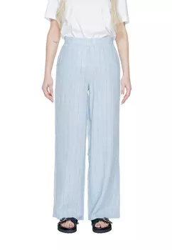 Брюки женские Vero Moda широкие в полоску, светло-голубой