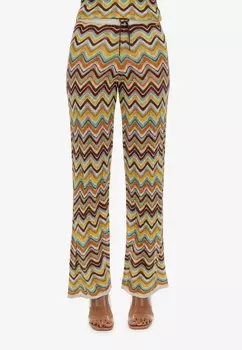 Брюки ZIGZAG WIDE Superdry, зеленый