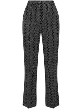Брюки зигзагообразной формы Missoni, черный