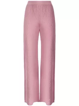 Брюки зигзагообразной вязки Missoni, розовый