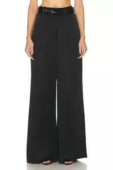 Брюки Zimmermann Silk Tuck, черный