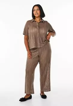 Брюки Zizzi, светло-коричневый