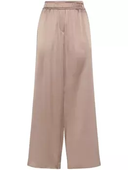 Brunello Cucinelli атласные брюки, нейтральный цвет