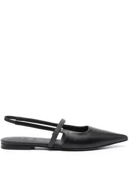 Brunello Cucinelli балетки с декором Monili, черный