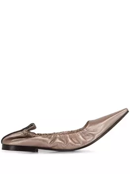 Brunello Cucinelli балетки с декором Monili, розовый