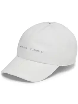 Brunello Cucinelli бейсболка с логотипом, белый