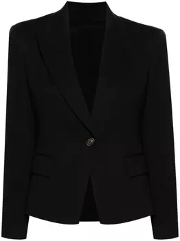 Brunello Cucinelli блейзер из джерси, черный