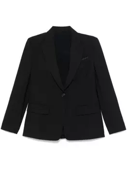 Brunello Cucinelli блейзер с декором Monili, черный