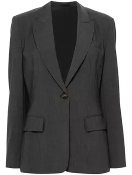 Brunello Cucinelli блейзер с декором Monili, серый