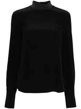Brunello Cucinelli блузка с декором Monili, черный