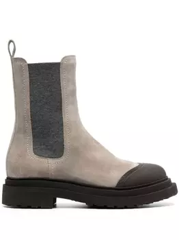 Brunello Cucinelli ботильоны на каблуке, нейтральный цвет