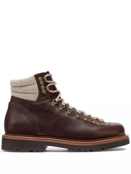 Brunello Cucinelli ботинки на шнуровке, коричневый