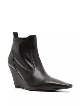 Brunello Cucinelli ботинки с каблуком 75 мм, коричневый