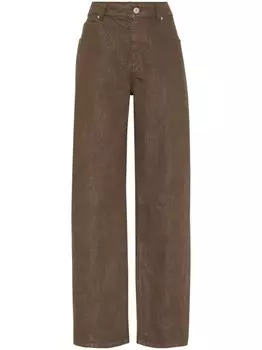 Brunello Cucinelli брюки Dyed, коричневый