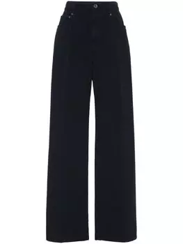Brunello Cucinelli брюки Dyed прямого кроя, черный