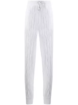 Brunello Cucinelli брюки фактурной вязки, белый