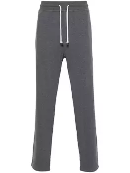 Brunello Cucinelli брюки с эффектом меланжа, серый