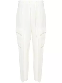Brunello Cucinelli брюки с декором Monili, нейтральный цвет