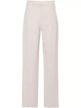 Brunello Cucinelli брюки с декором Monili, нейтральный цвет