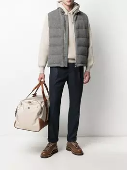 Brunello Cucinelli брюки с кулиской, синий