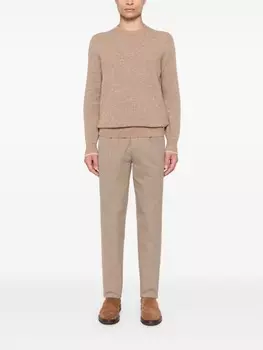 Brunello Cucinelli брюки с отутюженными стрелками, коричневый