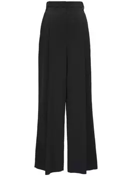 Brunello Cucinelli брюки широкого кроя, черный