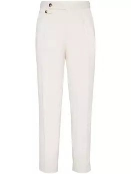Brunello Cucinelli брюки строгого кроя, нейтральный цвет