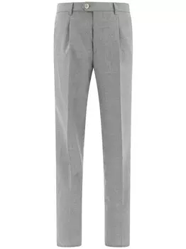 Brunello Cucinelli брюки строгого кроя, серый