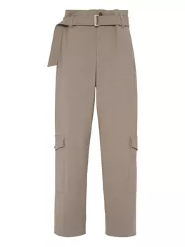 Brunello Cucinelli брюки Utility, нейтральный