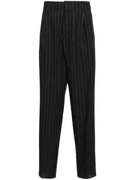 Brunello Cucinelli брюки в тонкую полоску, серый