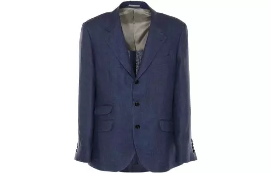 Brunello Cucinelli Деловые костюмы мужские синего цвета