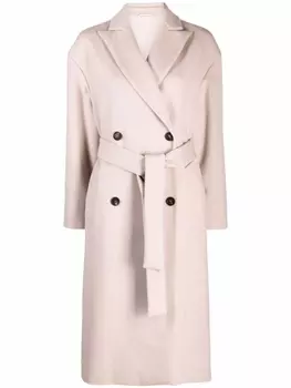 Brunello Cucinelli двубортное пальто, розовый