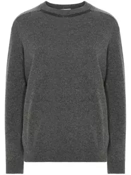 Brunello Cucinelli джемпер с декором Monili, серый