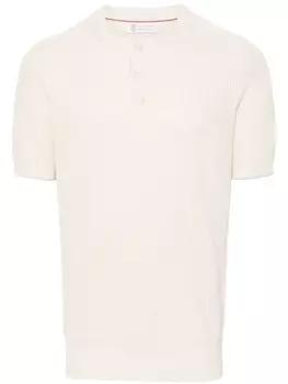 Brunello Cucinelli джемпер с короткими рукавами, нейтральный цвет