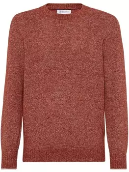 Brunello Cucinelli джемпер с круглым вырезом, красный