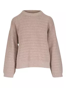Brunello Cucinelli джемпер с пайетками, коричневый